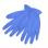 Gants bleus en nitrile - Moyens - 4/Paquet