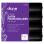 Satin foam rollers 1 1/4'' black 6/pack
