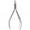 Pince à cuticules demi mâchoire