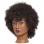 Mannequin Naomi, 16-18" black textured 100% human hair