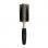 Circular brush with natural boar bristles, sponge-covered handle - Extra large
