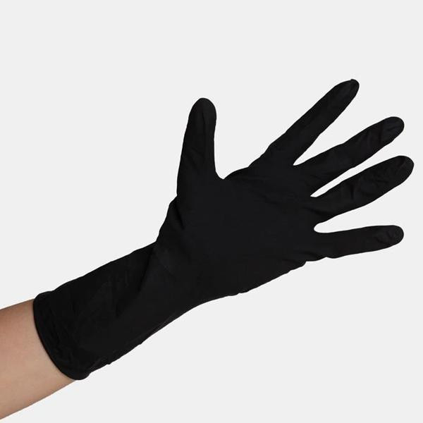 Framar Midnight Mitts Black Nitrile Gloves  Disposable Gloves, Latex Free  Gloves - 100 Count, Black Gloves, Non Latex Gloves, Vitrile