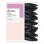 Satin pillow rollers black 10/pack
