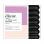 Satin foam rollers 5/8'' black 14/pack