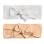 Bandeaux ajustables en coton - 2/paquet - Sable/Blanc