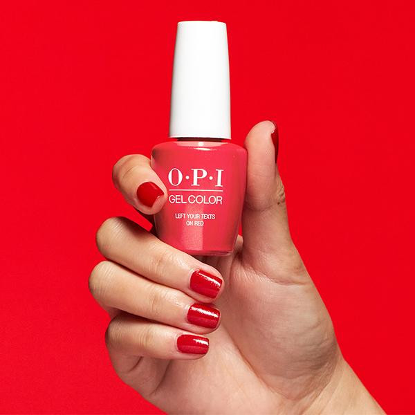 OPI - Left Your Texts on Red Nail Polish