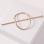 Metallic Loop Barrette Gold