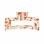 Jumbo Open Shape Claw Clip - Brown