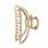 Open Shape Claw Clip - Gold