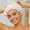 Satin Flexi Shower Cap - Terracotta Checker