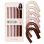 Satin Flexi Rods 6pcs set - Rosewood