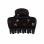 Rhinestone puffy claw clip - Black