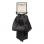 Chouchous en satin avec ruban - Noir