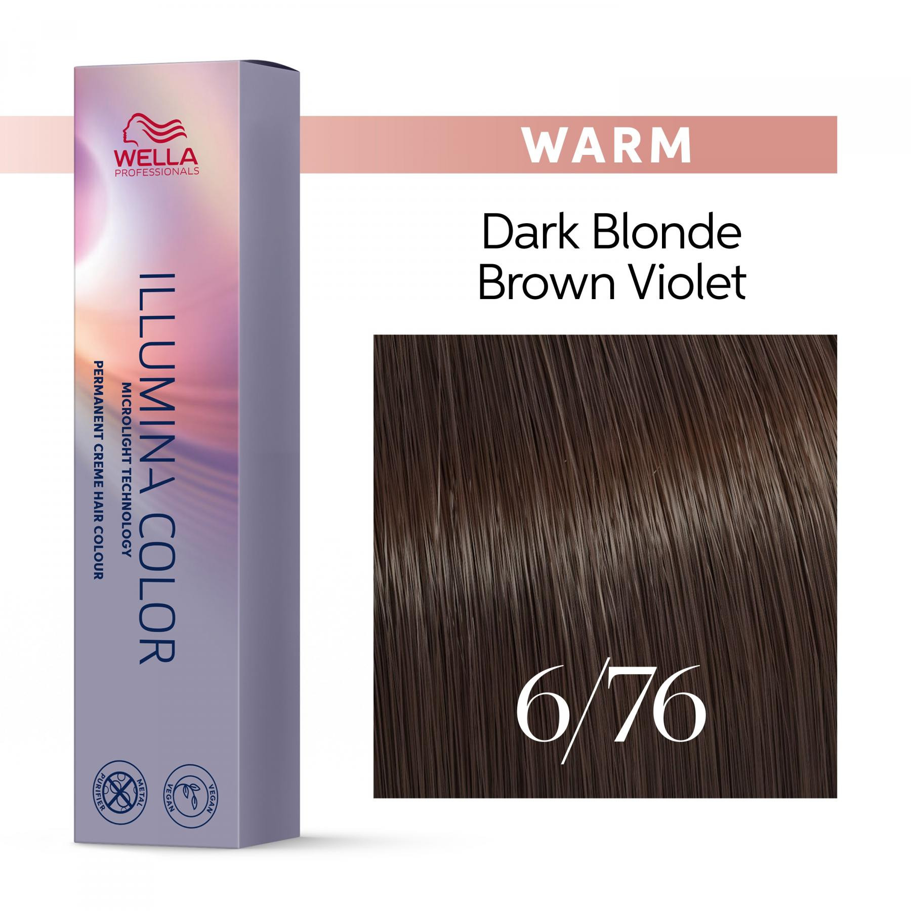 Wella - Illumina - 6/76 - Dark brown violet blonde | Brands | Mat&Max
