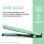Hair Straightener Gold 1" - Glazed Blue